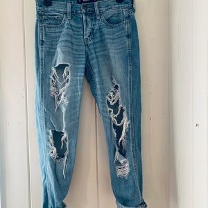 Low Rise Boyfriend Jeans